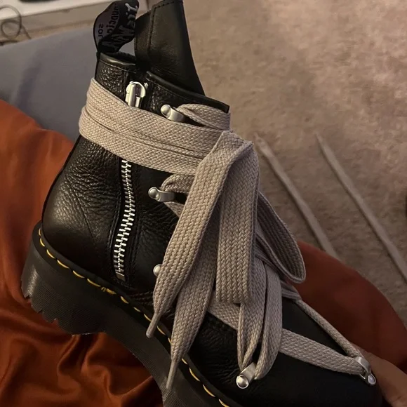 Rick Owen X Doc Martens 1460’s (NEVER WORN/WRONG SIZE) RICK OWENS x DOC MARTENS 1460 BEX BOOT  main image 4
